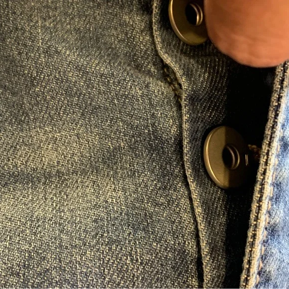 Anthropologie Pilcro High-Rise Sequined Flared Jeans Size 29 - Picture 7 of 12